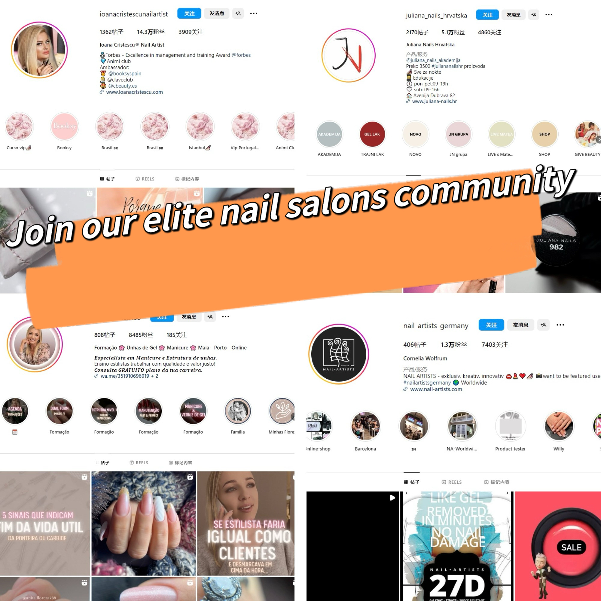 join our elite nailart salons community, created by wholesale nailart brush supplier