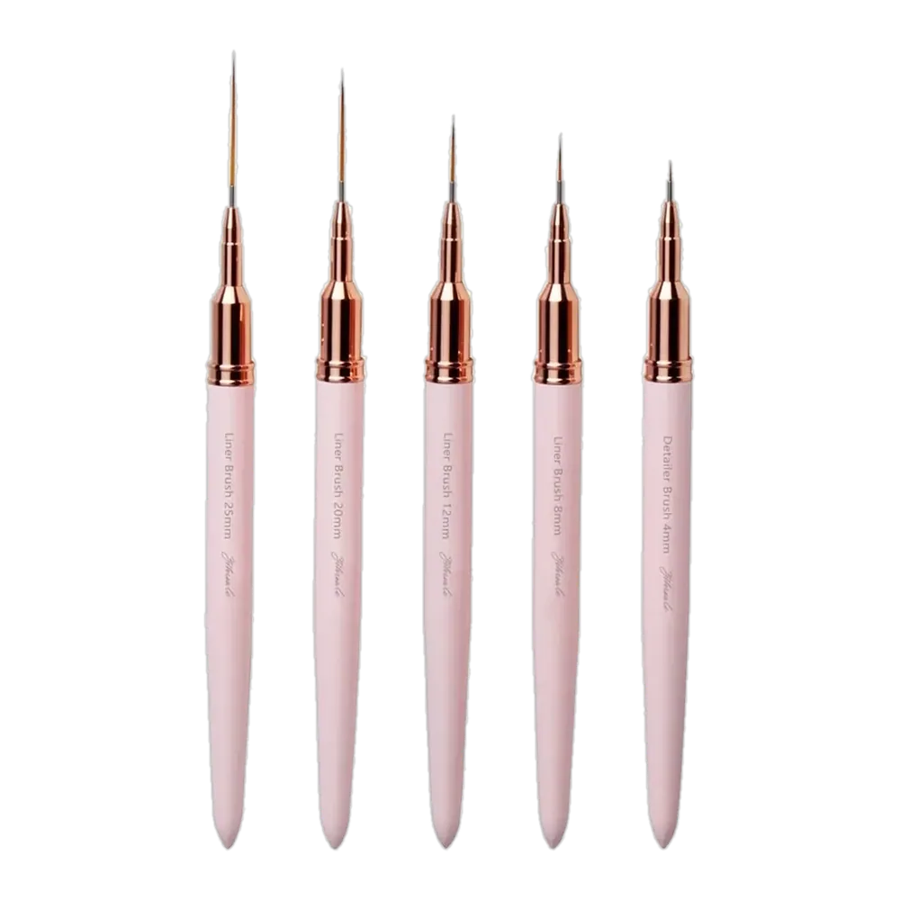 2025 Professional Nail Art Design Brush Custom Nail Liner Art Drawing Dotting Pens Tool Fingernail Brush for Beauty Salon