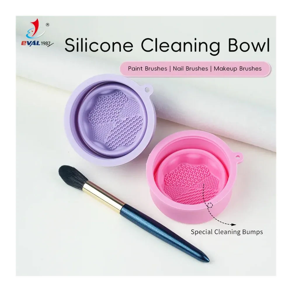 Wholesale Eco-friendly Makeup Brush Cleaning Mat & Silicone Cleaner Bowl
