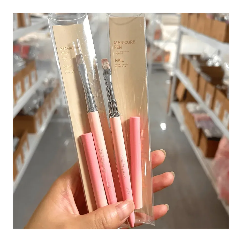 Pink Gradient Nail Brush Set