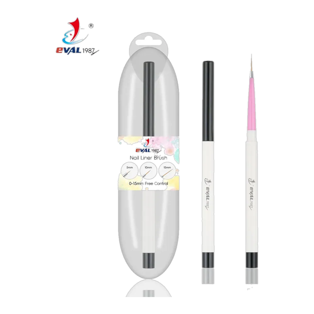 Yihuale Rotatable Adjustable Bristle Length 0-20mm Retractable Nail Art Liner Brush