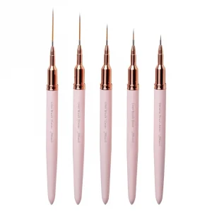 2025 Professional Nail Art Design Brush Custom Nail Liner Art Drawing Dotting Pens Tool Fingernail Brush for Beauty Salon