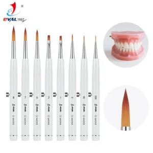 2026 New Design Dental Porcelain Brush Plastic Handle Glaze Brush Nail Brush