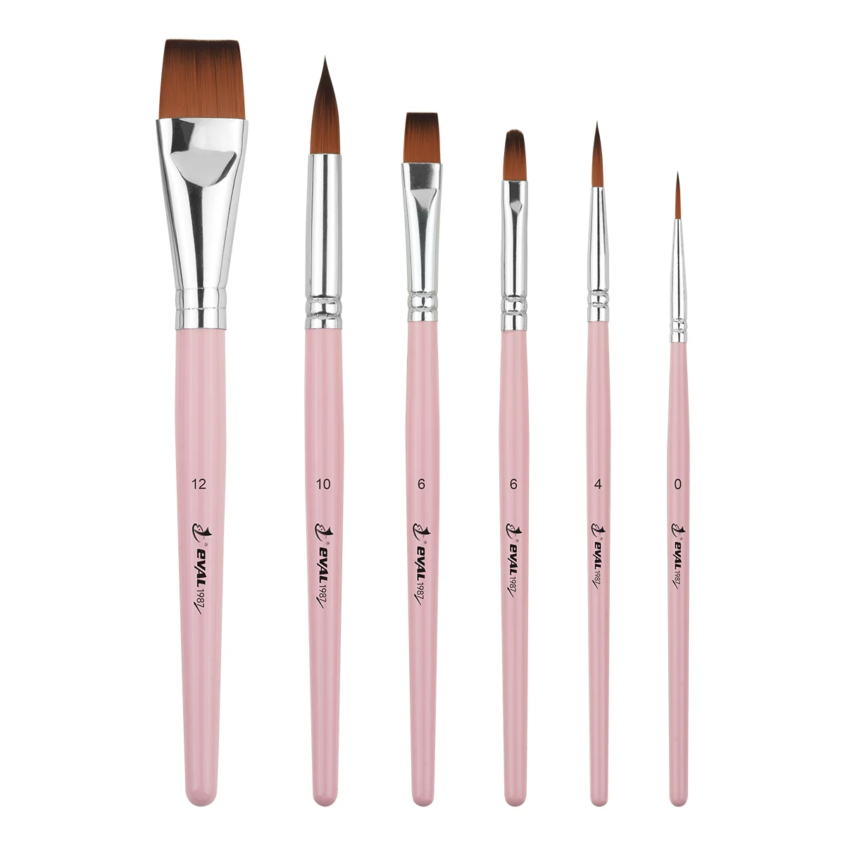 2026 Portable Travel Watercolor Brushes - Pink Wood Handle
