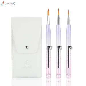 2026hot Sale Retractable Patent Design Premium Nylon Hair Brush Replaceable Tip Paint Art Brush for Professional Painting