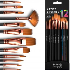 12 PCS Artist Paint Brush Set