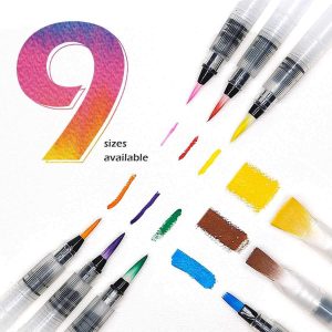 9-Piece Water Brush Pen Set