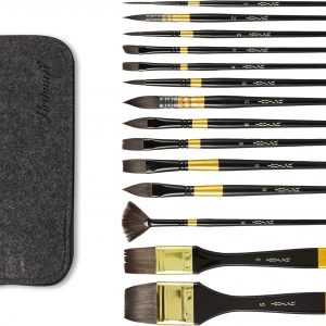 14PCS Squirrel Hair Set with Packaging