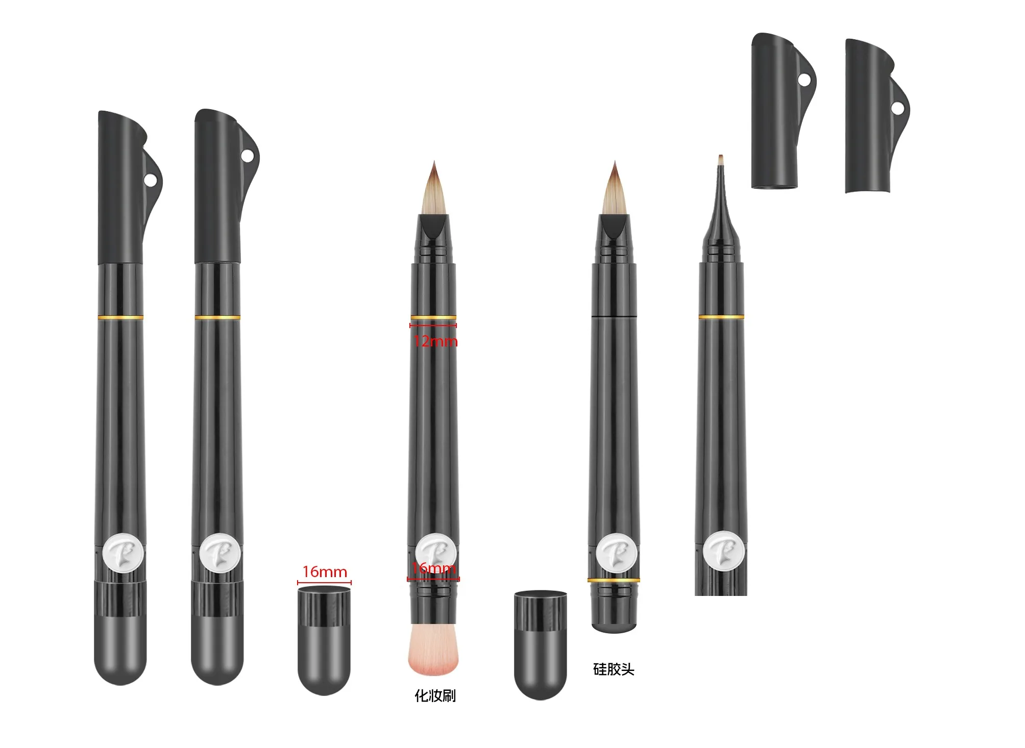 Yihuale Patented Liquid Reservoir Brush – Black & Color Series - Image 6