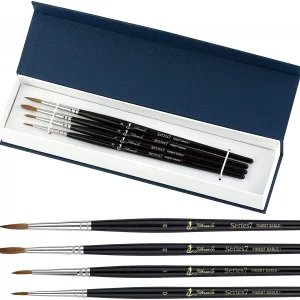 New Yihuale Kolinsky Sable Watercolor Brushes 100% Kolinsky Sable Brushes for Watercolor Gouache Ink and More