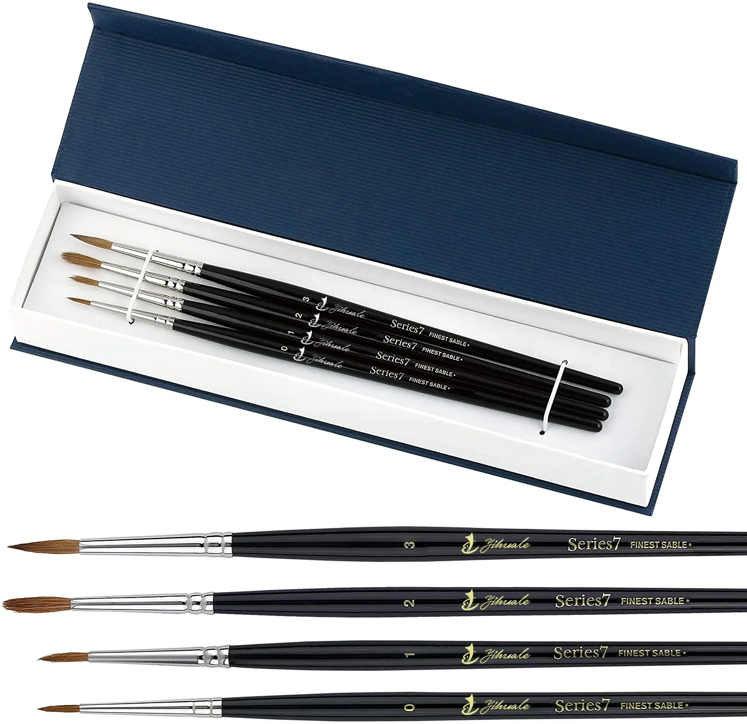 New Yihuale Kolinsky Sable Watercolor Brushes 100% Kolinsky Sable Brushes for Watercolor Gouache Ink and More