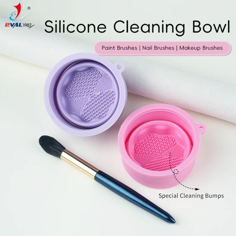 Wholesale Eco-friendly Makeup Brush Cleaning Mat & Silicone Cleaner Bowl