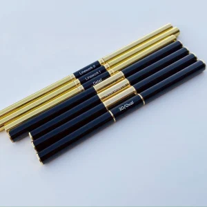 Yihuale Metal Handle Custom Logo Gel 3D Brush Nail Art Liner Brush Dual Ended Liner Brushes Kit