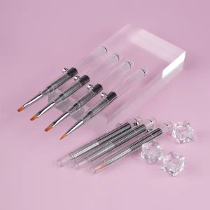 Yihuale Patent Product Replaceable Hair Shape Retractable Design Interchangeable Brush Nail Art Brush